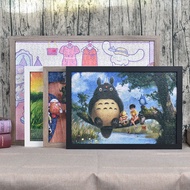 24小时发货pencil case实木拼图裱框相框挂墙1000片框架500定制diy拼图框50*75边框50*70 wzj0378.my20230908