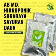 Nutrisi Ab Mix Hidroponik Surabaya Sayur Daun 5 Liter