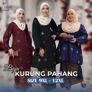 KURUNG PAHANG PLUS SIZE SONGKET KEDAH 9XL-12XL |COTTON 100% Muslim women's songket woven dress