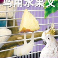 Parrot Bird Fruit Fork Bird Cage Accessories Tiger Skin Xuanfeng Bird Food Bird Supplies Toy Vegetable Fruit Feeder