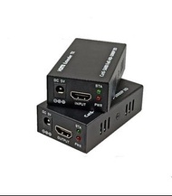 HDMI網線延長擴展器,網絡傳輸器(單邊供電 60M/120M音視頻轉RJ45 Cat5e/6網4K高清3D1080P信號放大收發器