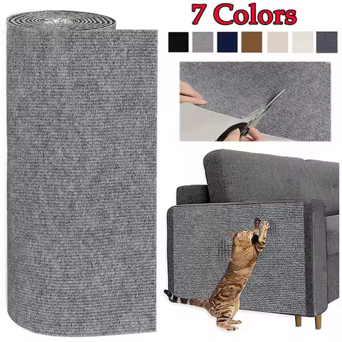 7 Colors Cat Scratcher Sofa Protector Cats Scratcher Pad Board Protection Trimmable Self-adhesive Ca