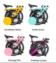 [全新規格] Brompton C Line 12 Speed (Turkish Green, Flamingo Pink)