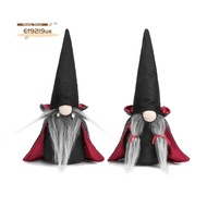 2PCS Halloween Gnome Plush Faceless Doll Handmade Swedish Gnome Decoration Tomte Doll Halloween Deco