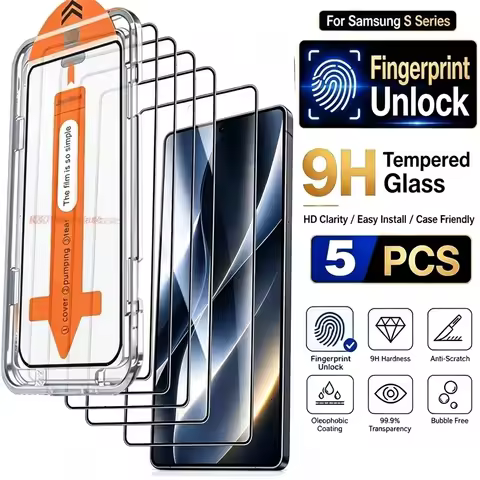 5Pcs HD Screen Protectors For Samsung S26 Ultra A56 S26 S25 Ultra S24 S25 A55 A36 S22 S23 A37 A57 5G