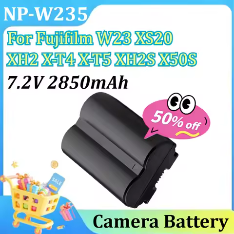 NP-W235 NP W235 Camera Battery for Fujifilm W23 XS20 XH2 X-T4 X-T5 XH2S X50S GFX100S 50SII Rechargea