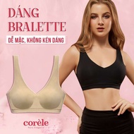 Áo Ngực Corèle Ca-W27 Dáng Bralette Vải Thun Lạnh Mút Mỏng Không Gọng Chuẩn An Toàn Oeko-Tex
