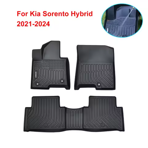 For Kia Sorento Hybrid 2021-2024 Car Floor Mats Auto Protective Pad Carpete Black 5 Seat Car Foot Ma