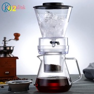 Valink Ice Drip Coffee Pot Glass Coffee Maker Regulatable Dripper Filter Cold Brew Pots Ice Brewer Percolators Espresso Coffee