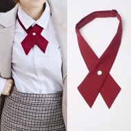 Cross JK Cross DJ Bow Tie Scarf Bow Tie Ribbon Black Blue Red Korean Uniform Student Shirt Bow