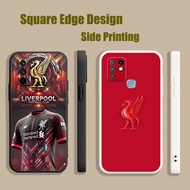Casing For Vivo S1 V21e Y76 Y73 V25e Liverpool FC jersey  Red Aesthetics DJW11 Phone Case Square Edg
