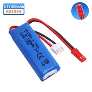 全新，全新， Lipo 601844 7.4V 600mAh สำหรับ WLtoys K969 K979 K989 K999 P929 P939 อะไหล่รถ RC แบตเตอรี่ 2s 