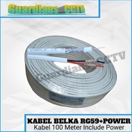 CCTV Cable Rg59+Power Belka 2-Way CCTV Cable 100M White