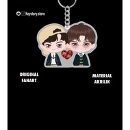 GANTUNGAN Keychain AcrylicKeychain Jaehyun Doyoung JaeDo NCT 127 [Fan Art Original By KeyStory]