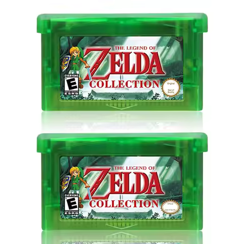 Zelda 7 In 1 GBA Series Game Cartridge Video Game Console Card USA EUR Edition Multi-lingual Battery