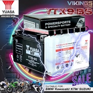DIJAMIN ORI YTX9 YTX9BS YTX9-BS VIKINGS 100% ORIGINAL AUTHENTIC JAPAN YUASA BATTERY YTX9-BS Z100 ZZR