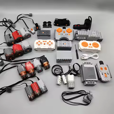 High-Tech PF Parts Ultra High Speed L Motor 8884 8883 Servo Bricks Toys Power Building Blocks Batter