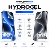 Hydrogel Matte Blueray for Huawei Nova 14 Ultra / 13 Pro / 12s 12 11 10  9 8i 8 7 7i / Ultra / Pro /