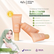 Amura UV Defense Tinted Sunscreen SPF 40 PA+++ - Anti-Aging Sunscreen for Dark Spots & Wrinkles Hybr