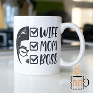 Wife Mom Boss Mug