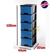 Maxonic 5 Tier Plastic Drawer | Plastic Drawer |  Storage Cabinet | Clothes Organisers | Laci Baju B