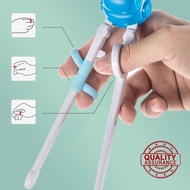 Cartoon Children Learning Chopsticks 3d Toddler Training Chopsticks Reusable Baby Eating G1