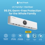 Feel Fresh UV Family+™ Toothbrush Sterilizer – UV Light Sanitizer for Toothbrush & Razor Wall-Mount