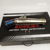✚【COD Hot selling】Creed exhaust muffler 51mm inlet canister only, type pipe creed, daeng sai4 pipe n