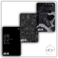 [Black Series] Sticker Card, ATM skin | Decorative ATM Card Sticker, Apartment Card - Waterproof