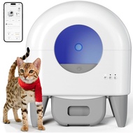 Automatic Cat Litter Box Self Cleaning Litter Box Large Capacity for Multiple Cats, App Control with