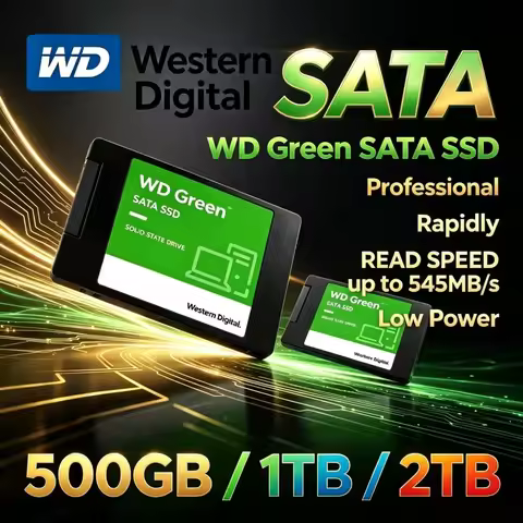 WD Green SATA 2.5" Internal SSD 250GB 1000GB 2000GB Western Digital Low Power Solid State Disk Noteb