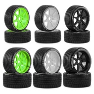 Racing Rally Flat Running Tires for ARRMA 1/7 FELONY FSR Flying God Mustang GT RC Car Metal Upgrade 