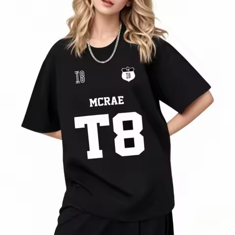 Tate McRae T8 T-shirt Man Women Harajuku O-neck Summer Casual Cotton Shirt Fans Gift Oversize Clothi