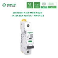 Schneider Acti9 MCB iC60N 1P 32A 6kA Kurva C - A9F74132