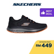 Skechers Men GOwalk Workout Walker Translucent Walking Shoes - 216435-BKOR Kasut Sneaker, Casual, Le