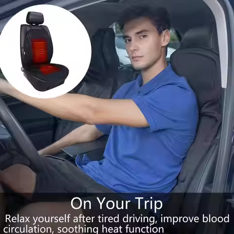 Car Seat Heated Cushion 12V Electric Car Seat Heating Heating Seat Universal Warm Cushion Winter Pad