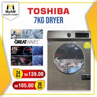 [Mesin Pengering] Ansuran Mudah Toshiba 7KG Front Load Dryer Machine