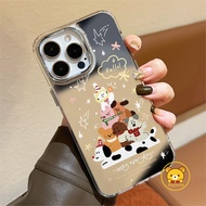 Cute Dog Cat Mirror Phone Case For Realme GT 8 7 5 Pro 3 Neo 7X 7 6 5 SE 240W V70 V60 V60S V23 V23i 