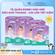 [LARGE SAVING PACKAGE] Bobby Ultra+ diapers/diapers all sizes M96/L88/XL76/XXL70/3XL24 for babies up