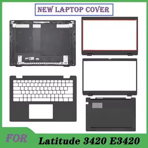 New For Latitude 3420 E3420 Laptop LCD Back Cover/Front Bezel/Hinges/Palmrest Upper Replace Shell 02