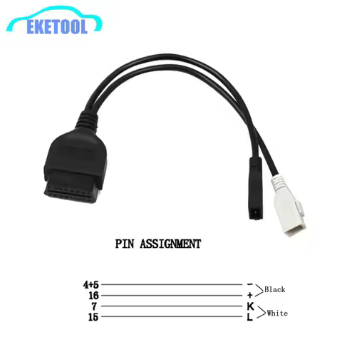 For Audi 2x2 OBD OBD2 2P+2P to 16Pin Connector VAG KKL Adapter For Audi 2P+2P to 16Pin Transfer Conn