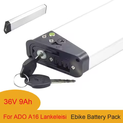 Folding Electric Bike Hidden Bicycle DCH-014 Battery 36V 7.5Ah 9Ah 10.5Ah 48V 7Ah For ADO A16 Lankel
