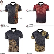 Men T-shirt Batik Design Jersey Material Baju T-shirt Lelaki Jersey Batik | Size XS-3XL