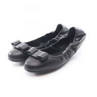 【二手】 Salvatore Ferragamo Ferragamo VaraRIBON皮革芭蕾平底鞋，女款，二手