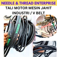 TALI MOTOR MESIN JAHIT INDUSTRI / SEWING MACHINE BELT / CLUTCH MOTOR BELT / V BELT / TALI MOTOR CLUT