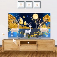 Living Room Decoration Custom pattern New styleCute anime smart android Dust cripage TV Cover Computer Cloth Home Decoration Dustproof tv screen protector curved 4k television  murah LED Elastic /32 37 39 40 43 45 48 49 52 55 58 60 65 70 75 80inch monitor