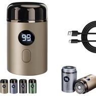Timeatea Voalsz Gold Waterproof Intimate Body Hair Shaver, Mini Portable Electric Shaver with Digita