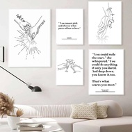 Acotar Quote Print Crescent City Poster Tog Wall Decor Sarah J Maas Inspired Art Canvas Painting 69F