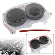 Cam Pulleys + Clear Timing Belt Cover Fit for Mitsubishi Lancer EVO IV 96-98 V 98-99 VI 99-01 VII 01