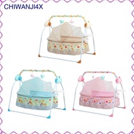 [chiwanji4x] Baby Electric Rocking Chair Plush Toys and Blackout Cloth Cradle Bed for Infants 0 to 3